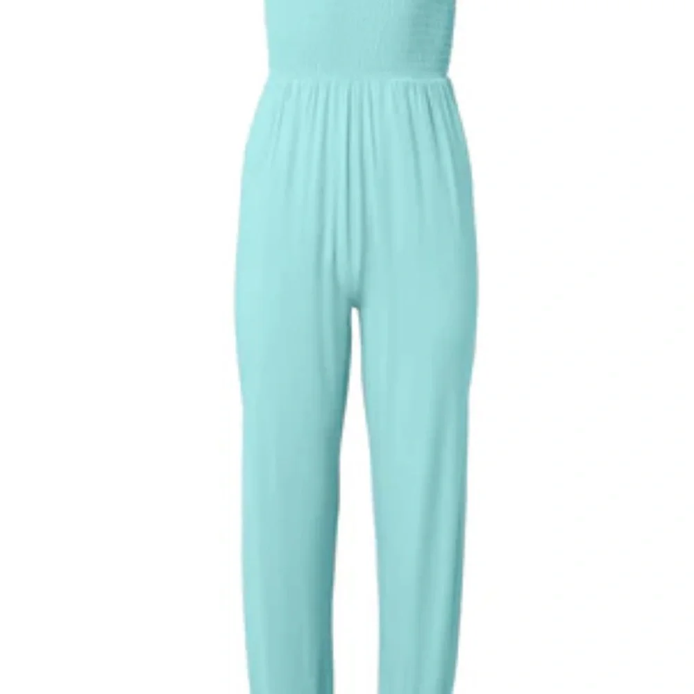Sea Blue Tube top Jumpsuit - LG - Picture 5 of 8